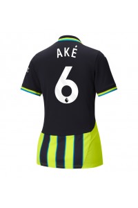 Fotbalové Dres Manchester City Nathan Ake #6 Dámské Venkovní Oblečení 2024-25 Krátký Rukáv